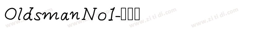Oldsman No1字体转换